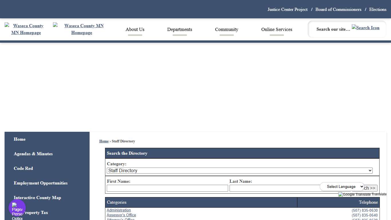 Staff Directory • Waseca County, MN • CivicEngage